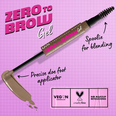 Zero to Brow Longwear Eyebrow Gel, Ash Blonde
