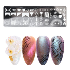 Nail Art Stamper, Nail Stamper Kit, Nail Stamping Plate Clear Silicone Nail Stamper French Tip Nail Stamp with Template Scraper Nail Plates,Stamper for Nails with 5PCS Stamping Plates
