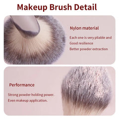 Makeup Brush Set, 9Pcs Versatile Soft Makeup Brushes for Foundation, Powder, Concealers, Eye Shadows, Blush, Lip Balm, Brushes with Soft Bristles for Beginners, Makeup Accessories, Makeup Set