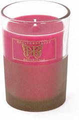 HB Botanicals Luxury Candle Rose Sauvage Wild Rose Highly Scented Soy Candle with Rosé Wax. Clean Burn in 7.5 Oz Frosted Gold Glass Gold Embossed Gift Box. Safe Cotton Wick