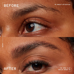 the Brow Glue, Extreme Hold Tinted Eyebrow Gel, Medium Brown