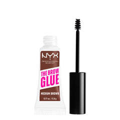 the Brow Glue, Extreme Hold Tinted Eyebrow Gel, Medium Brown