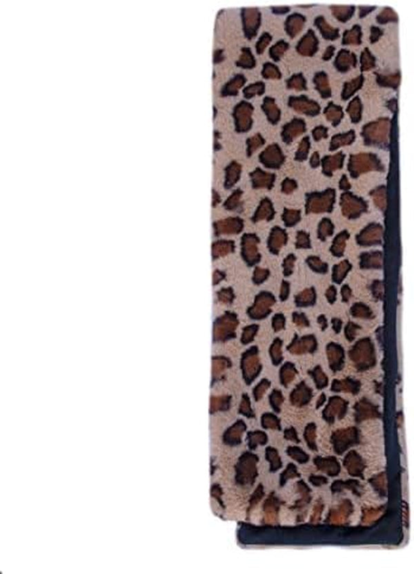 Women'S Faux Rex Rabbit Fur Pull through Scarf - Soft Fake Fur Accessory for Fall and Winter