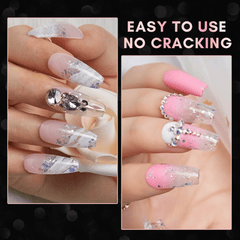 500Pcs Clear Half Cover French Nails Natural Acrylic False Nails Medium Press on Fake Nails Tips