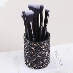 Glitter Makeup Brush Organizer, 1 Count Dust-Proof Makeup Brush Storage Box, Multi-Use Makeup Accessories for Home, Makeup Brush Holder, Makeup Brush Storage Box