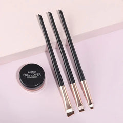 3Pcs Oblique Head Eyebrow Makeup Brush Set, Professional Eyebrow Tool for Women, Makeup Accessories