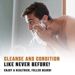 - Beard Wash & Beard Conditioner - Beard Shampoo & Beard Oil - Sandalwood, 20 Oz