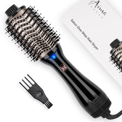 Hair Dryer Brush & One-Step Volumizer Brush Blow Dryer, Oval Blow Dryer Brush, Black