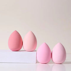 4Pcs Makeup Sponge Set, Versatile Powder Puffs for Contouring Blending & Facial Detailing Tool, Makeup Accessories