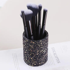 Glitter Makeup Brush Organizer, 1 Count Dust-Proof Makeup Brush Storage Box, Multi-Use Makeup Accessories for Home, Makeup Brush Holder, Makeup Brush Storage Box