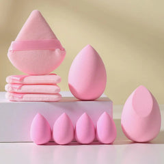 Makeup Sponge & Puff Set, 10Pcs Versatile Powder Puffs & Beauty Blenders for Liquid Foundation, Loose Powder, Concealer, Cream, Makeup Tool Makeup Accessories