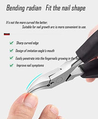 Fingernail Clippers,Toe Nail Clippers, Nail Clipper,Nail Clippers for Thick Nails,Nail Clippers Set for Podiatrist/Ingrown/Seniors/Professional(7Pack)