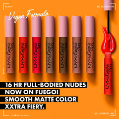 Lip Lingerie XXL Matte Liquid Lipstick, on Fuego