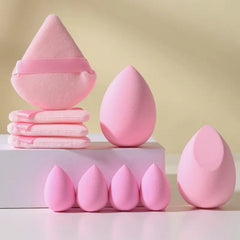 Makeup Sponge & Puff Set, 10Pcs Versatile Powder Puffs & Beauty Blenders for Liquid Foundation, Loose Powder, Concealer, Cream, Makeup Tool Makeup Accessories