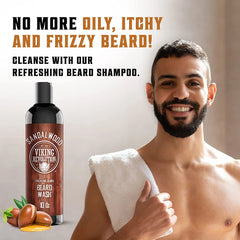 - Beard Wash & Beard Conditioner - Beard Shampoo & Beard Oil - Sandalwood, 20 Oz