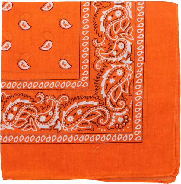 22 Inch Cotton Paisley Bandana