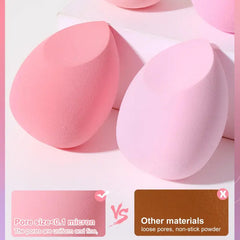 4Pcs Makeup Sponge Set, Versatile Powder Puffs for Contouring Blending & Facial Detailing Tool, Makeup Accessories