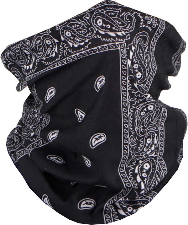 Paisley Bandana Neck Gaiter Tube Headwear Motorcycle Face Scarf