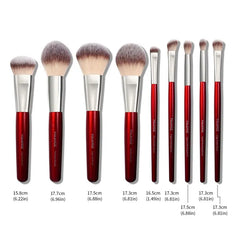 Makeup Brush Set, 9Pcs Versatile Soft Makeup Brushes for Foundation, Powder, Concealers, Eye Shadows, Blush, Lip Balm, Brushes with Soft Bristles for Beginners, Makeup Accessories, Makeup Set