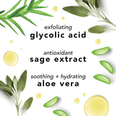 Glycolic Foaming Face Wash Cleanser, 6 Fl Oz