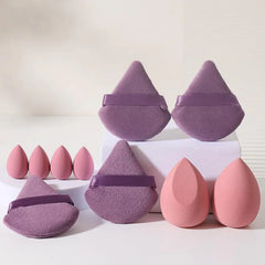 Makeup Sponge & Puff Set, 10Pcs Versatile Powder Puffs & Beauty Blenders for Liquid Foundation, Loose Powder, Concealer, Cream, Makeup Tool Makeup Accessories