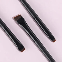 3Pcs Oblique Head Eyebrow Makeup Brush Set, Professional Eyebrow Tool for Women, Makeup Accessories