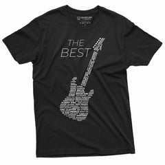 Men'S Guitar Player T-Shirt Music Band Country Rock Jazz Shirt Legendary Guitarists Tee (Medium Grey)