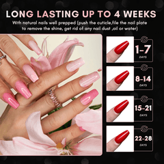 500Pcs Clear Half Cover French Nails Natural Acrylic False Nails Medium Press on Fake Nails Tips