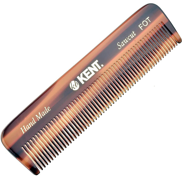 a FOT Handmade All Fine Tooth Saw Cut Beard Comb - Pocket and Travel Comb - Styling Comb or Wet Comb for Fine or Thinning Hair, Beard Care, and Hair Care for the Essential  Beard Kit