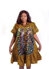 Fun Gold & Black Dress