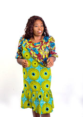 Exciting Traditional Multicolored Dress