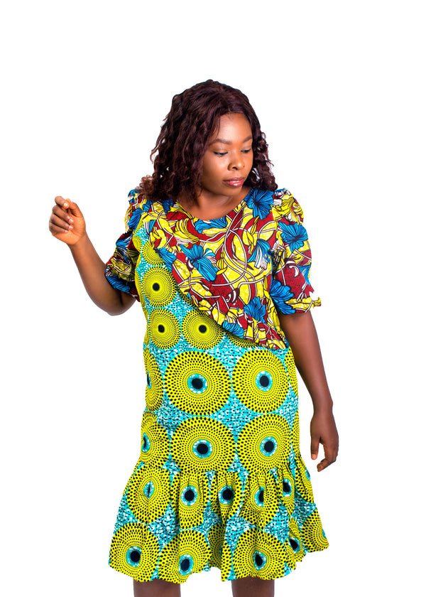 Exciting Traditional Multicolored Dress