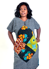 Sensational Multicolored Patterned Dress