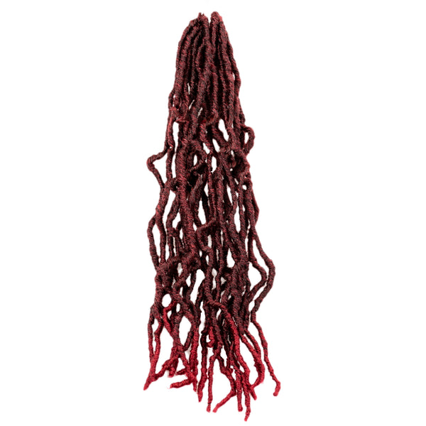 18 Inch 6 Packs Soft Faux  Locs Crochet Pre-looped Goddess Locs For Black Women Synthetic Hair Extension 18 Inches in Variety Of Colors