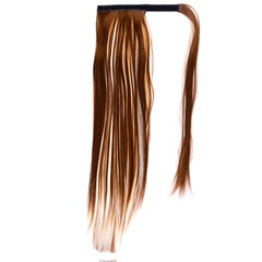 Clip in Ponytail Extension Wrap Around Long Straight Pony Tail Hair 28 Inch Synthetic Hairpiece - Various colors