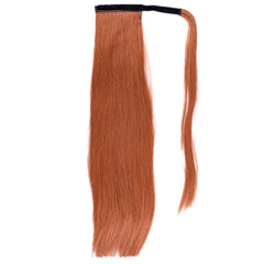 Clip in Ponytail Extension Wrap Around Long Straight Pony Tail Hair 28 Inch Synthetic Hairpiece - Various colors
