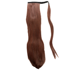 Clip in Ponytail Extension Wrap Around Long Straight Pony Tail Hair 28 Inch Synthetic Hairpiece - Various colors