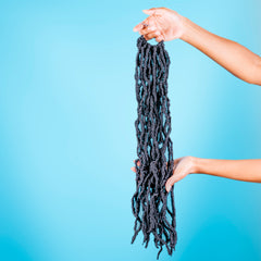 18 Inch 6 Packs Soft Faux  Locs Crochet Pre-looped Goddess Locs For Black Women Synthetic Hair Extension 18 Inches in Variety Of Colors