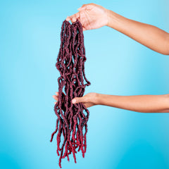 18 Inch 6 Packs Soft Faux  Locs Crochet Pre-looped Goddess Locs For Black Women Synthetic Hair Extension 18 Inches in Variety Of Colors