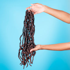 18 Inch 6 Packs Soft Faux  Locs Crochet Pre-looped Goddess Locs For Black Women Synthetic Hair Extension 18 Inches in Variety Of Colors