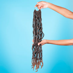 18 Inch 6 Packs Soft Faux  Locs Crochet Pre-looped Goddess Locs For Black Women Synthetic Hair Extension 18 Inches in Variety Of Colors