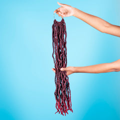 18 Inch 6 Packs Soft Faux  Locs Crochet Pre-looped Goddess Locs For Black Women Synthetic Hair Extension 18 Inches in Variety Of Colors