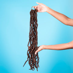 18 Inch 6 Packs Soft Faux  Locs Crochet Pre-looped Goddess Locs For Black Women Synthetic Hair Extension 18 Inches in Variety Of Colors