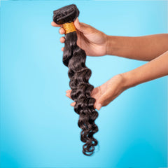 Brazilian Deep Wave Hair Bundles 100% Unprocessed Virgin Brazilian Human Hair Natural Color Weave Bundles Human Hair (10 12 14)