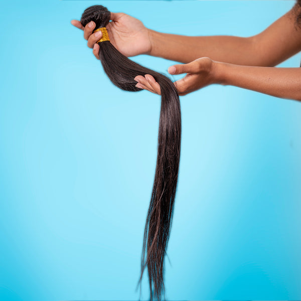 10A Straight Bundles Brazilian Virgin Human Hair 18 20 22 Inch 100% Unprocessed Weave