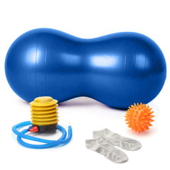 Peanut Birthing Yoga Ball Kit With Non Skid Sock And Spikey Stress Ball
