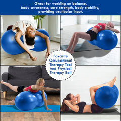 Peanut Birthing Yoga Ball Kit With Non Skid Sock And Spikey Stress Ball