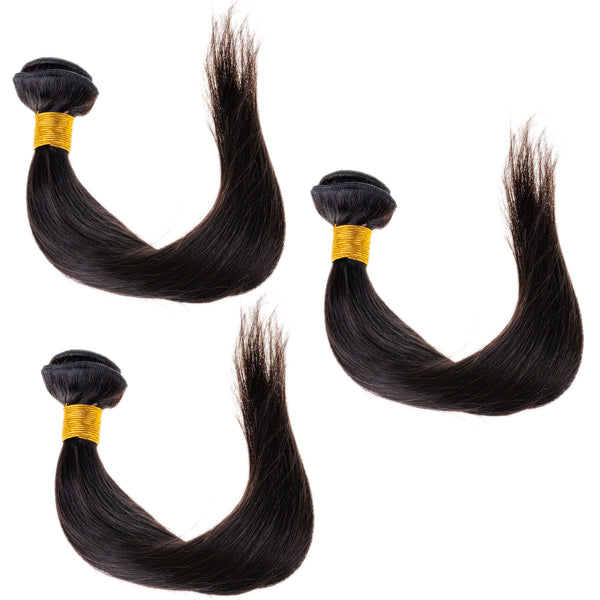 10A Straight Bundles Brazilian Virgin Human Hair 18 20 22 Inch 100% Unprocessed Weave