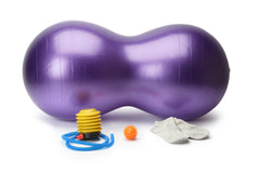 Peanut Birthing Yoga Ball Kit With Non Skid Sock And Spikey Stress Ball