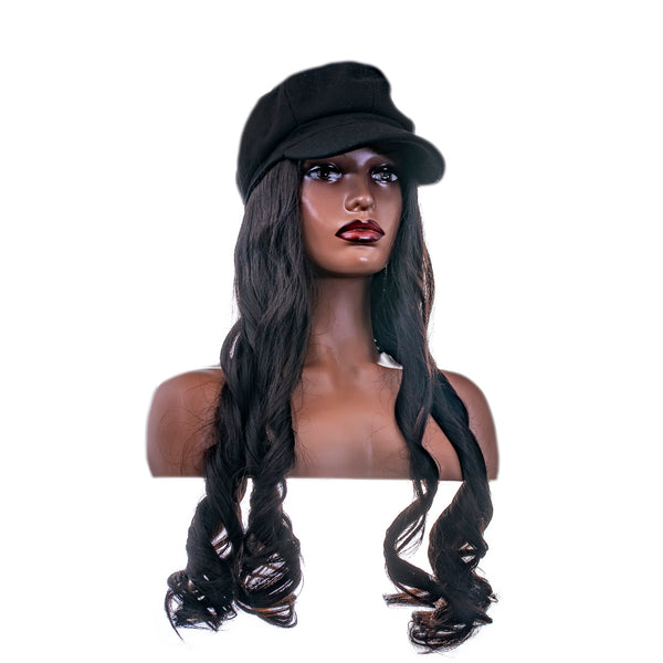 Budding Rose Company Baseball Cap or Barrett with Hair Extensions